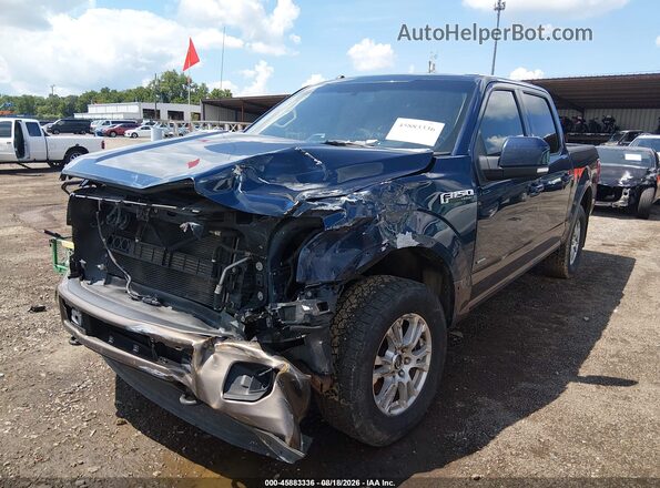 1FTEW1EP6GFB42487 2016 FORD F150 Blue Առջևի ձախ երեք քառորդ տեսարան