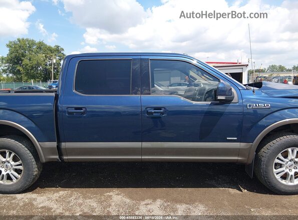 1FTEW1EP6GFB42487 2016 FORD F150 Blue Սալոնի հետևի տեսք