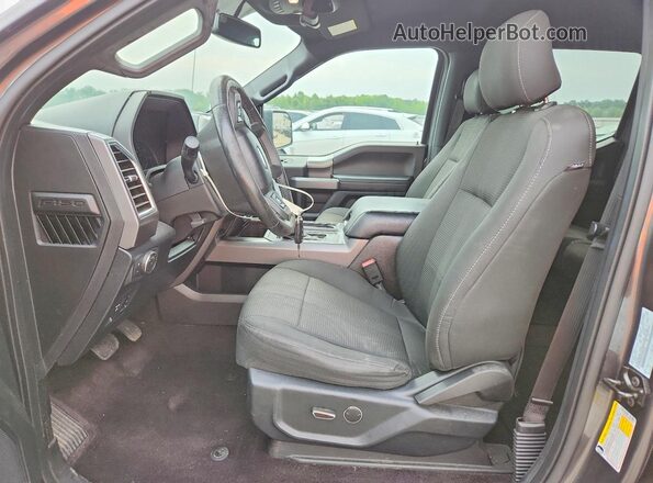 1FTEW1EP6GFB65445 2016 FORD F150 Gray წინა სალონის ხედი