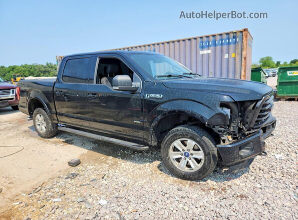 1FTEW1EP6GFB77353 2016 FORD F150 Black წინა მარჯვენა