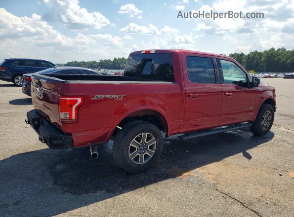1FTEW1EP6GFD11391 2016 FORD F150 Maroon Задня права чверть