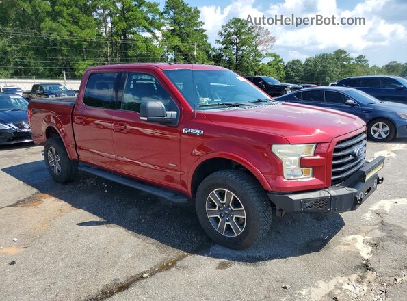 1FTEW1EP6GFD11391 2016 FORD F150 Maroon Передня права чверть
