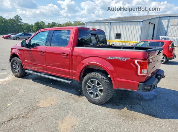 1FTEW1EP6GFD11391 2016 FORD F150 Maroon Задня ліва чверть