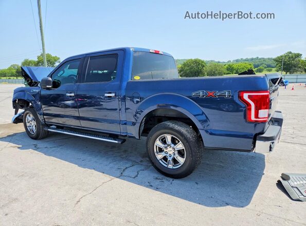 1FTEW1EP6HFB05490 2017 FORD F150 Blue Rear left