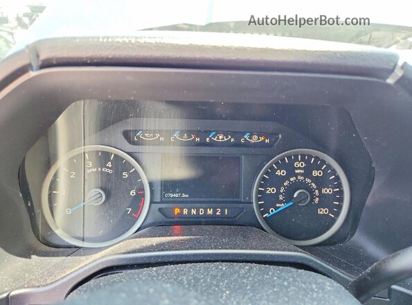 1FTEW1EP6HFB05490 2017 FORD F150 Blue Instrument cluster view