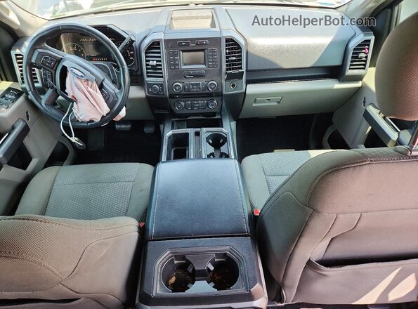1FTEW1EP6HFB05490 2017 FORD F150 Blue Dashboard view