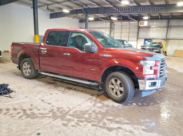 1FTEW1EP6HFB07949 2017 FORD F150 Burgundy Delantero derecho