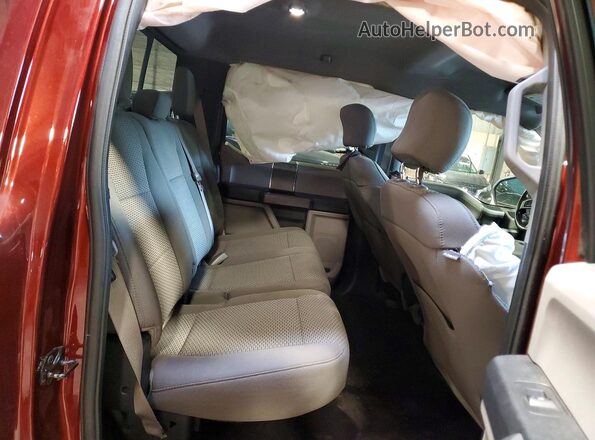 1FTEW1EP6HFB07949 2017 FORD F150 Burgundy Vista de los asientos traseros