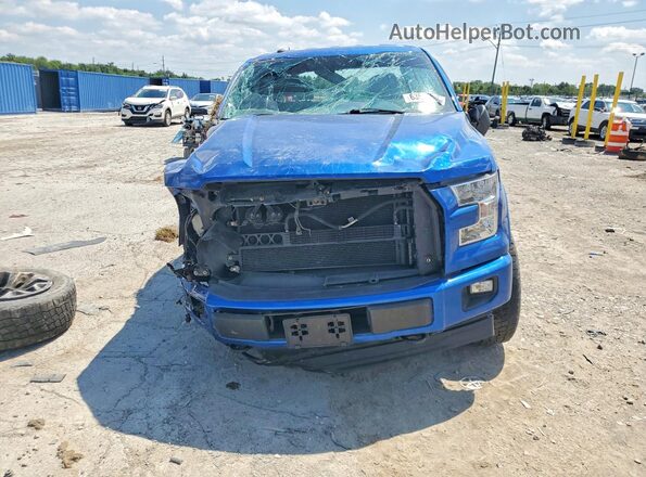 1FTEW1EP6HFB31815 2017 FORD F150 Blue Вид спереду