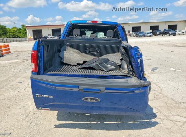 1FTEW1EP6HFB31815 2017 FORD F150 Blue Вид ззаду