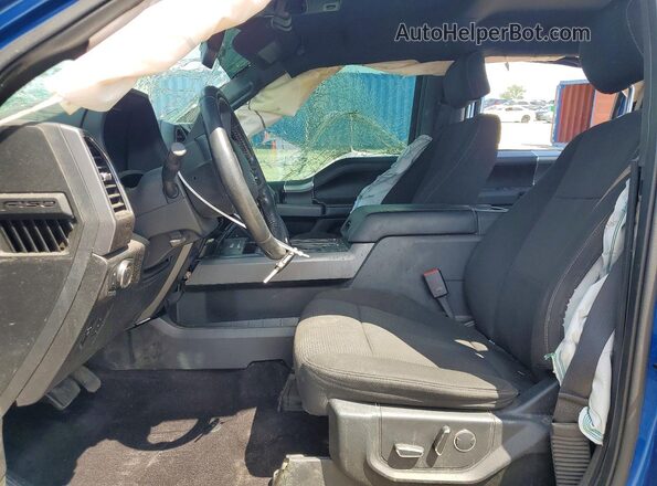 1FTEW1EP6HFB31815 2017 FORD F150 Blue Вид салону спереду