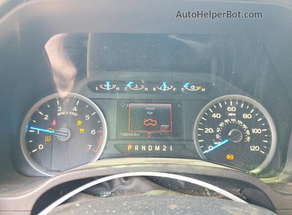 1FTEW1EP6HFB31815 2017 FORD F150 Blue Вид щитка приладів