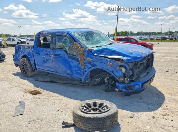 1FTEW1EP6HFB31815 2017 FORD F150 Blue Передня права чверть