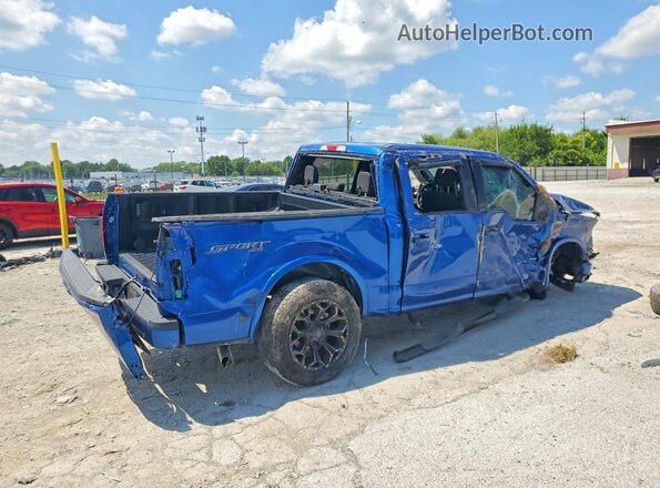 1FTEW1EP6HFB31815 2017 FORD F150 Blue Задня права чверть