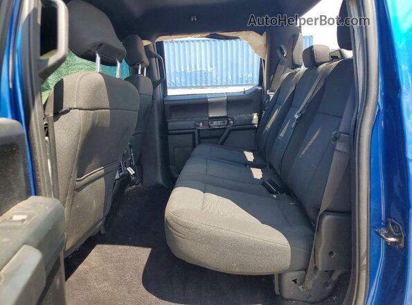 1FTEW1EP6HFB31815 2017 FORD F150 Blue Вид задніх сидінь