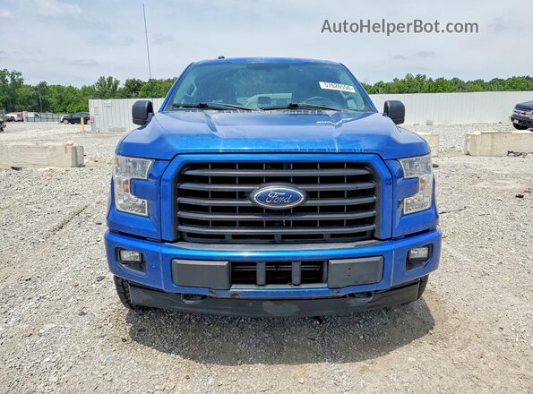 1FTEW1EP6HFB75880 2017 FORD F150 Blue Widok z przodu
