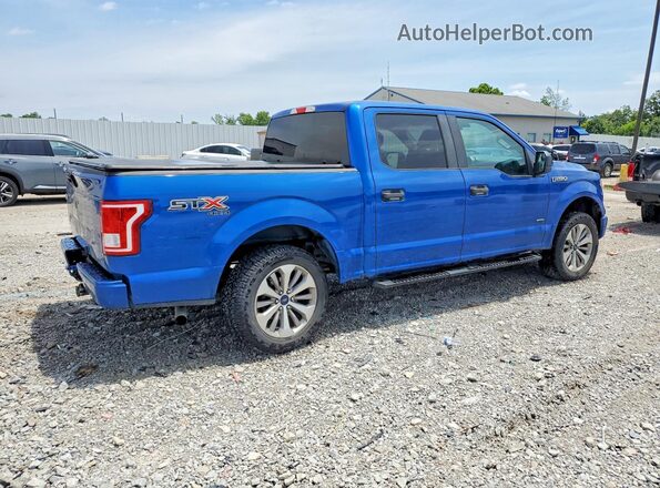 1FTEW1EP6HFB75880 2017 FORD F150 Blue Tył prawy