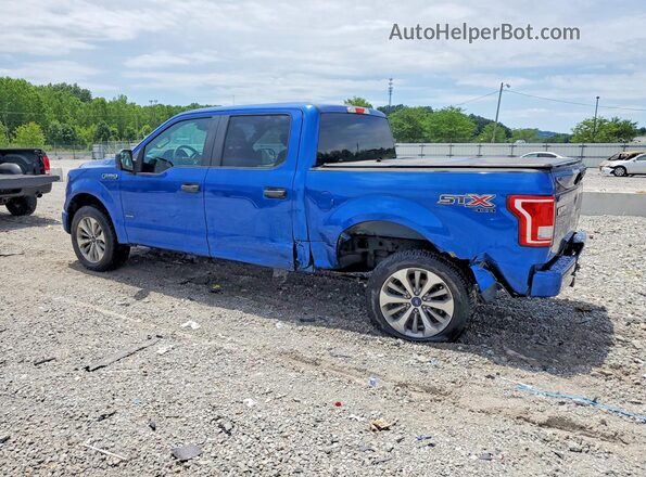 1FTEW1EP6HFB75880 2017 FORD F150 Blue Tył lewy