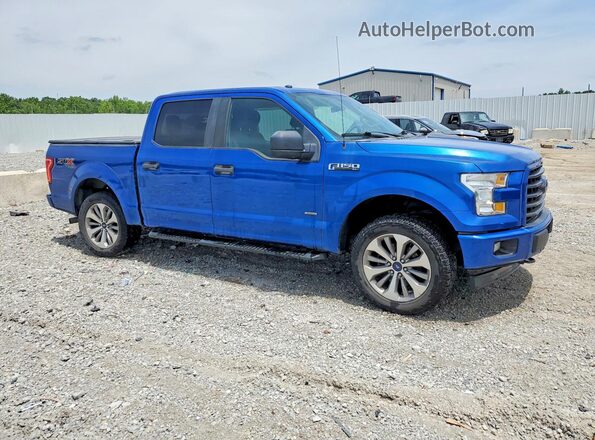 1FTEW1EP6HFB75880 2017 FORD F150 Blue Przód prawy