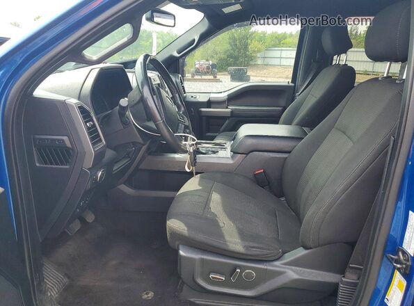 1FTEW1EP6HFB87589 2017 FORD F150 Blue Widok wnętrza z przodu