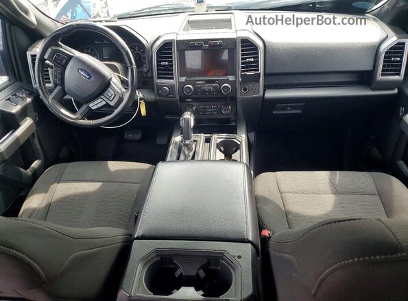 1FTEW1EP6HFB87589 2017 FORD F150 Blue Widok deski rozdzielczej
