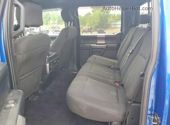 1FTEW1EP6HFB87589 2017 FORD F150 Blue Widok tylnych siedzeń