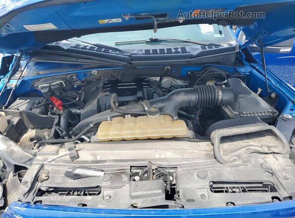 1FTEW1EP6HFB87589 2017 FORD F150 Blue Widok wnętrza z tyłu