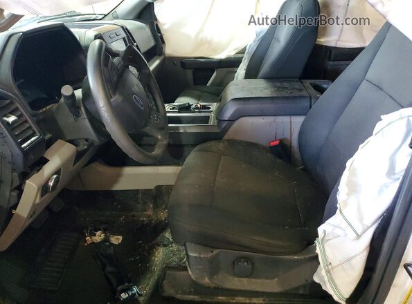 1FTEW1EP6HFC51145 2017 FORD F150 White Widok wnętrza z przodu