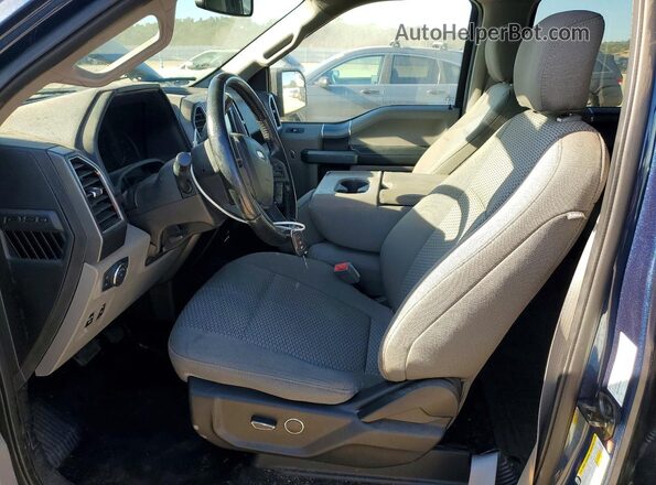 1FTEW1EP6JKD57897 2018 FORD F150 Синий Вид салона спереди