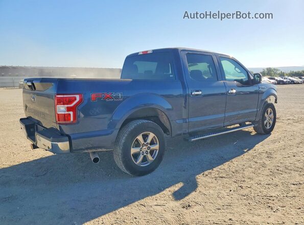1FTEW1EP6JKD57897 2018 FORD F150 Синий Задняя правая четверть