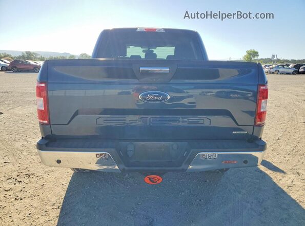 1FTEW1EP6JKD57897 2018 FORD F150 Синий Вид сзади