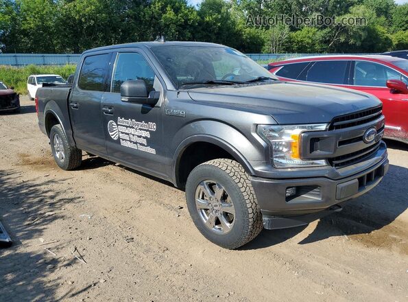 1FTEW1EP6LFB81316 2020 FORD F150 Gray Delantero derecho