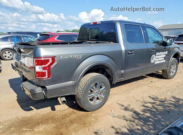 1FTEW1EP6LFB81316 2020 FORD F150 Gray Trasero derecho