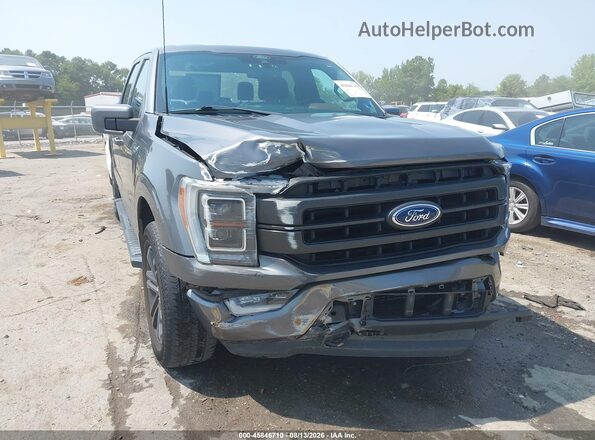 1FTEW1EP6MFD02430 2021 FORD F150 Gray წინა ხედი