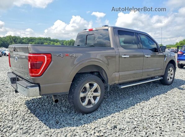 1FTEW1EP6NFA78769 2022 FORD F150 Brown Հետևի աջ