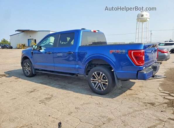 1FTEW1EP6NFA84829 2022 FORD F150 Blue Rear left