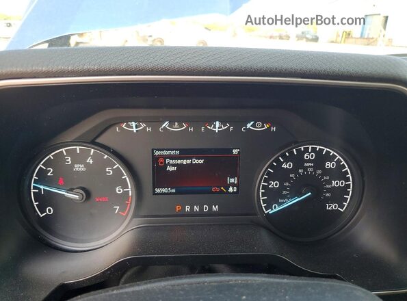 1FTEW1EP6NFA84829 2022 FORD F150 Blue Instrument cluster view