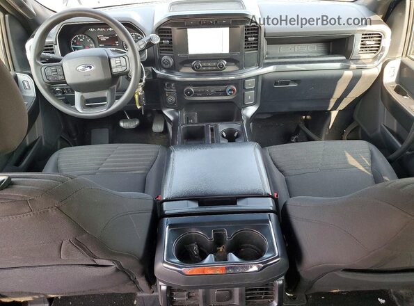 1FTEW1EP6NFA84829 2022 FORD F150 Blue Dashboard view