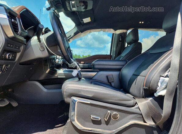 1FTEW1EP6NKD15820 2022 FORD F150 White Вид салону спереду