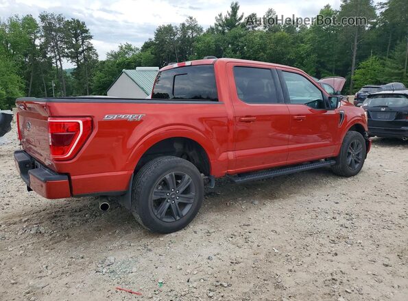 1FTEW1EP6PKE57636 2023 FORD F150 Оранжевый Задняя правая четверть