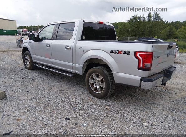 1FTEW1EP7GFC26348 2016 FORD F150 Silver Trasero izquierdo