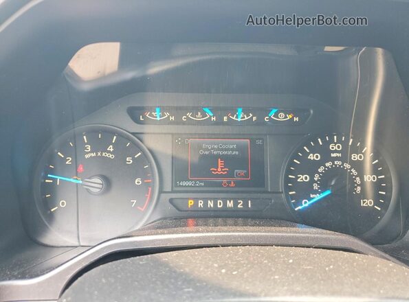 1FTEW1EP7GFD47039 2016 FORD F150 Black Սարքավորումների վահանակի տեսք