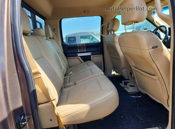 1FTEW1EP7GKE55491 2016 FORD F150 Коричневый Вид задних сидений