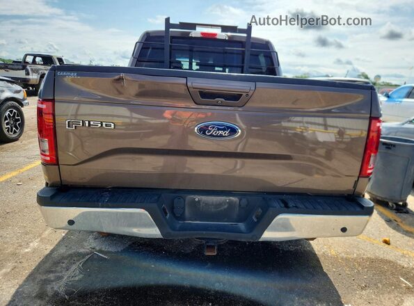 1FTEW1EP7GKE55491 2016 FORD F150 Коричневый Вид сзади