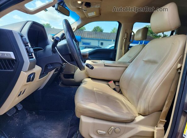 1FTEW1EP7GKE55491 2016 FORD F150 Коричневый Вид салона спереди