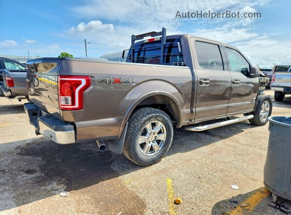1FTEW1EP7GKE55491 2016 FORD F150 Коричневый Задняя правая четверть