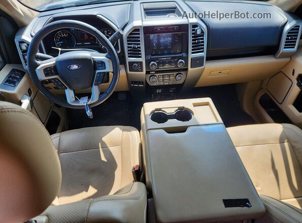 1FTEW1EP7GKE55491 2016 FORD F150 Коричневый Вид панели приборов