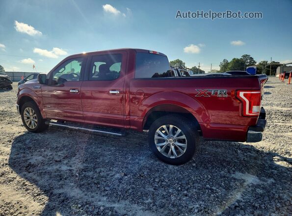 1FTEW1EP7HFA03972 2017 FORD F150 Maroon Trasero izquierdo