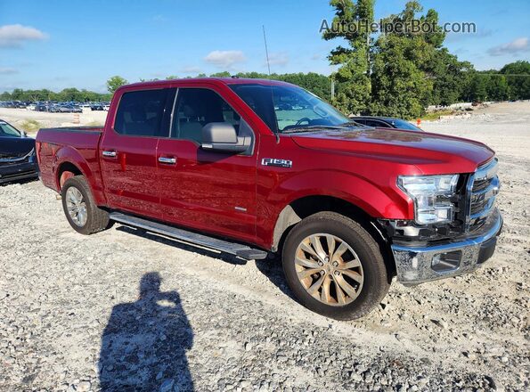 1FTEW1EP7HFA03972 2017 FORD F150 Maroon Delantero derecho