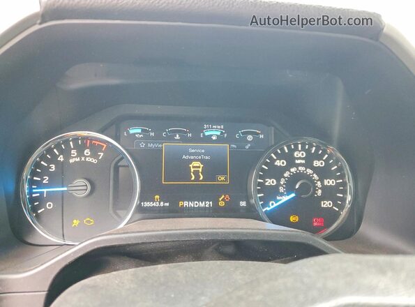 1FTEW1EP7HFA79417 2017 FORD F150 Белый Вид щитка приборов